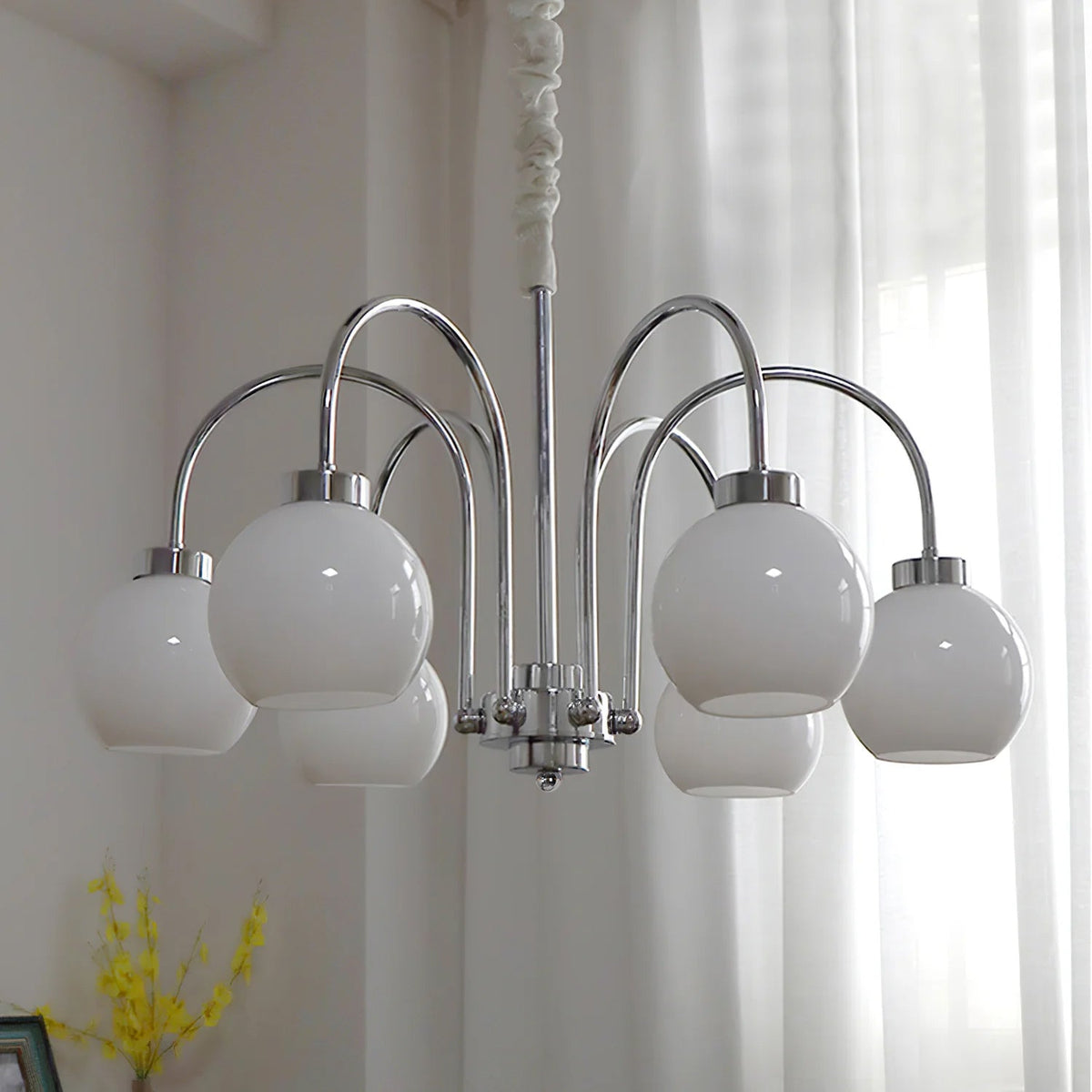 Lustre Oréade en verre et métal – vue 48