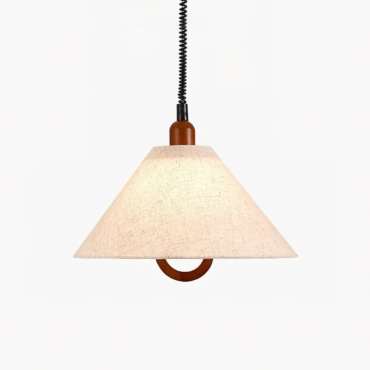 Suspension Lucerne en bois et tissu – vue 25