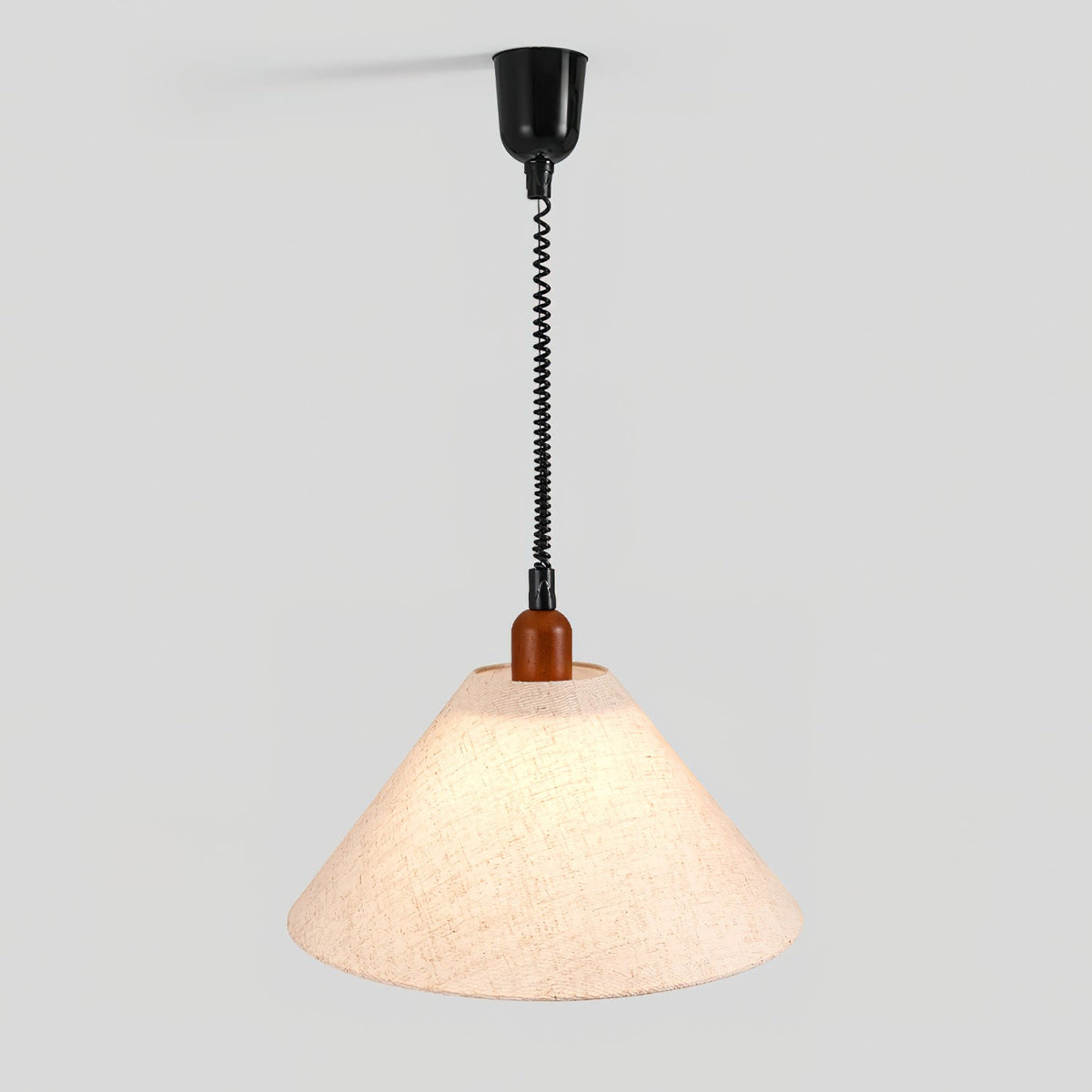 Suspension Lucerne en bois et tissu – vue 17