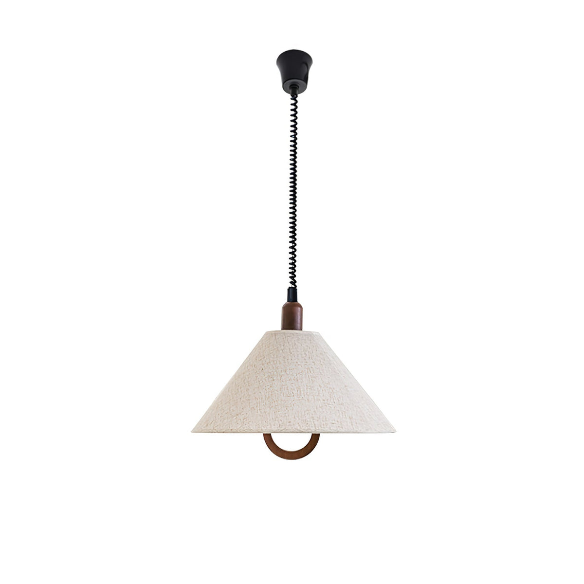 Suspension Lucerne en bois et tissu – vue 11