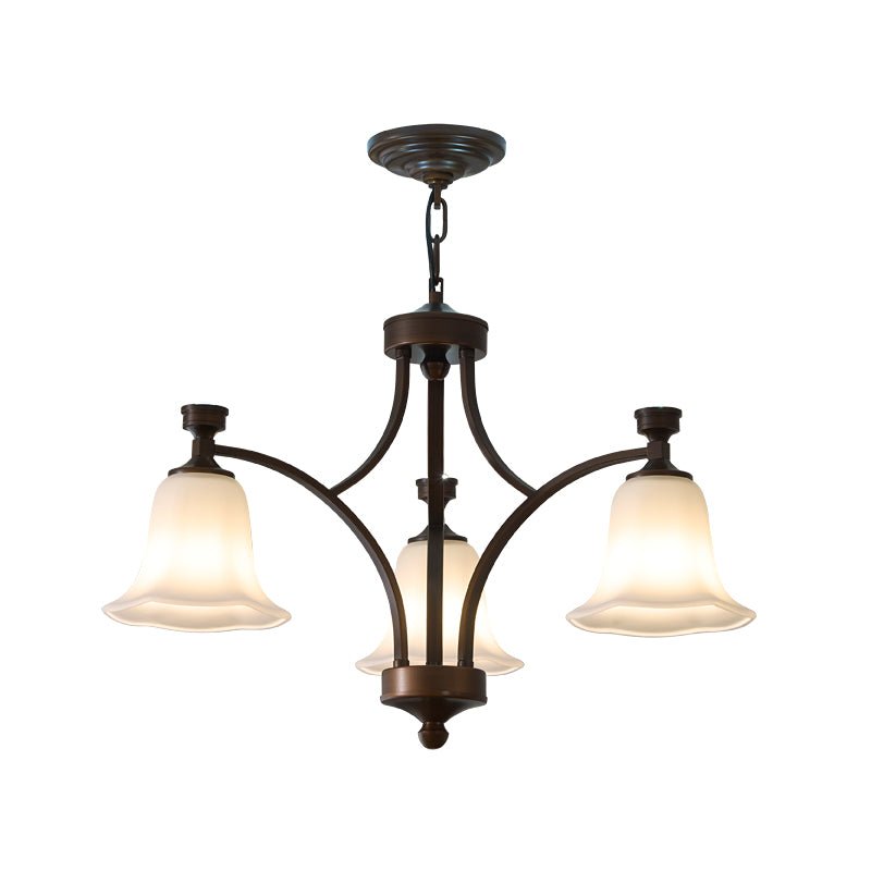 Lustre Épinette en verre et métal – vue 14