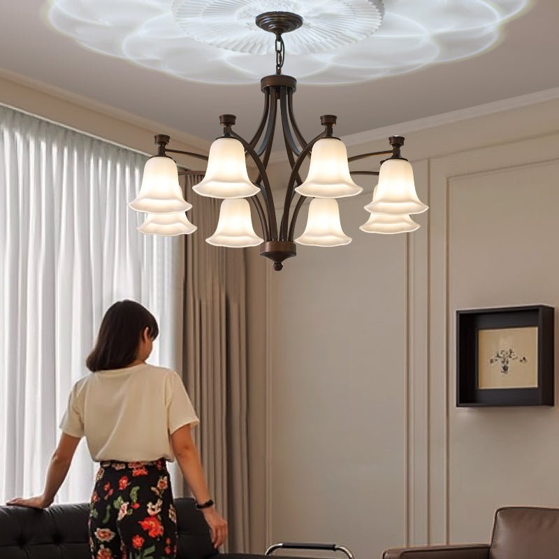Lustre Épinette en verre et métal – vue 27