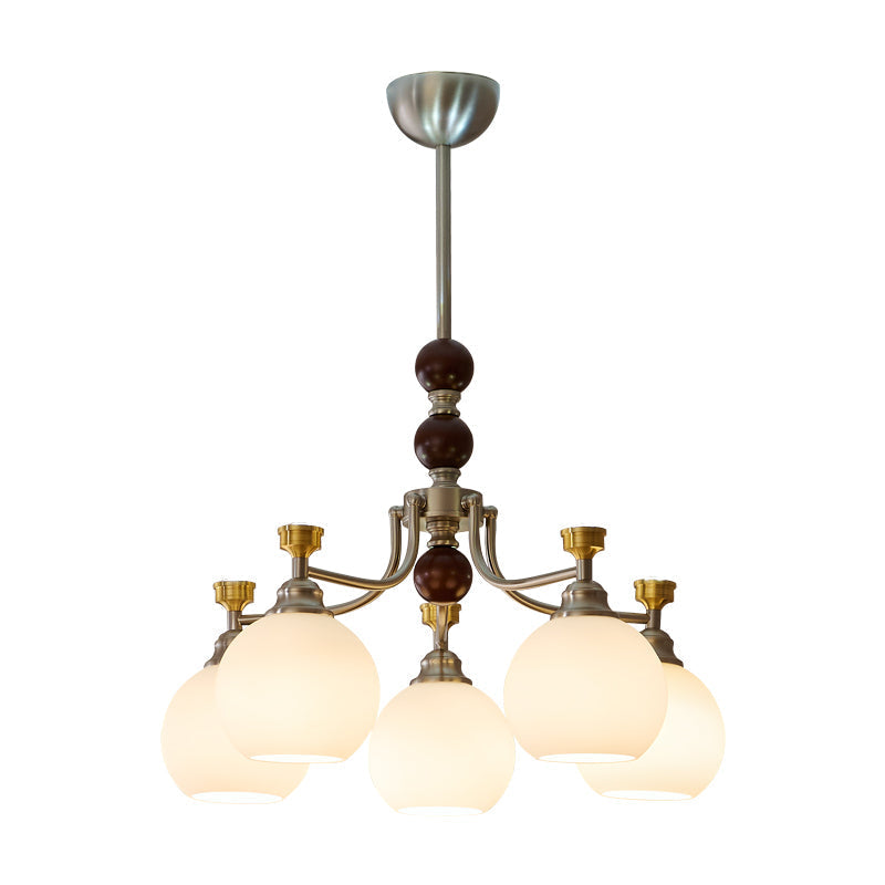 Lustre Honfleur en verre et bois – vue 38