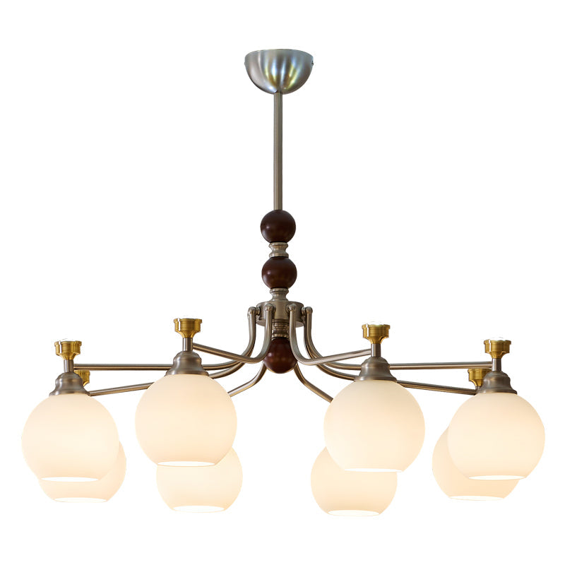 Lustre Honfleur en verre et bois – vue 36