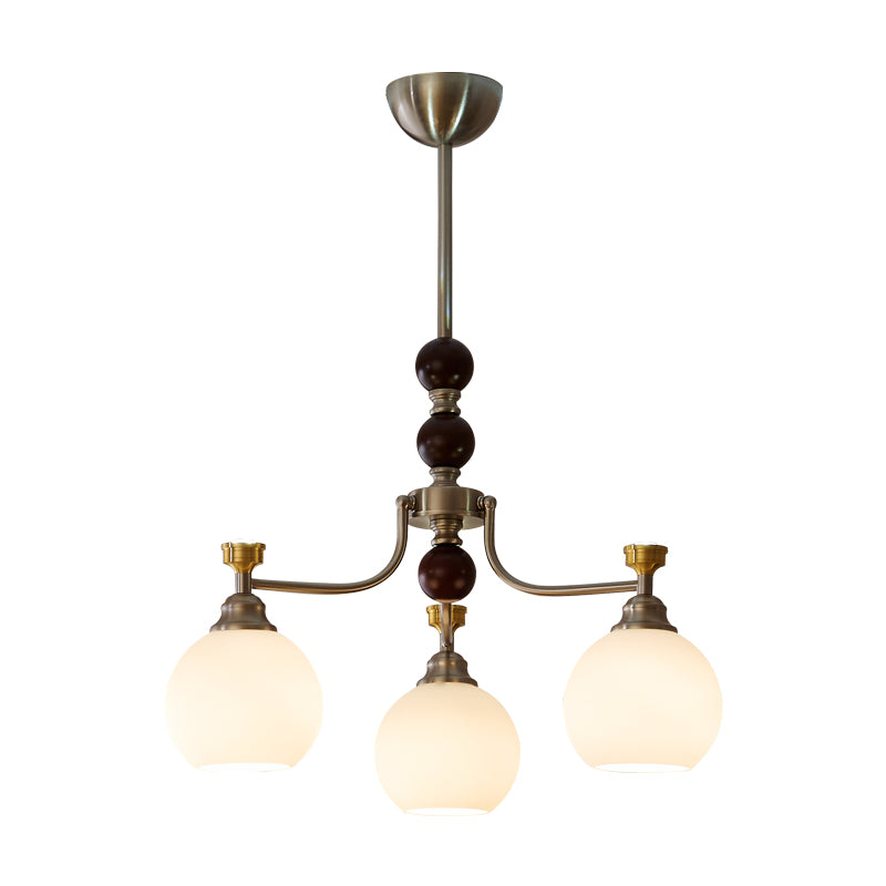 Lustre Honfleur en verre et bois – vue 33
