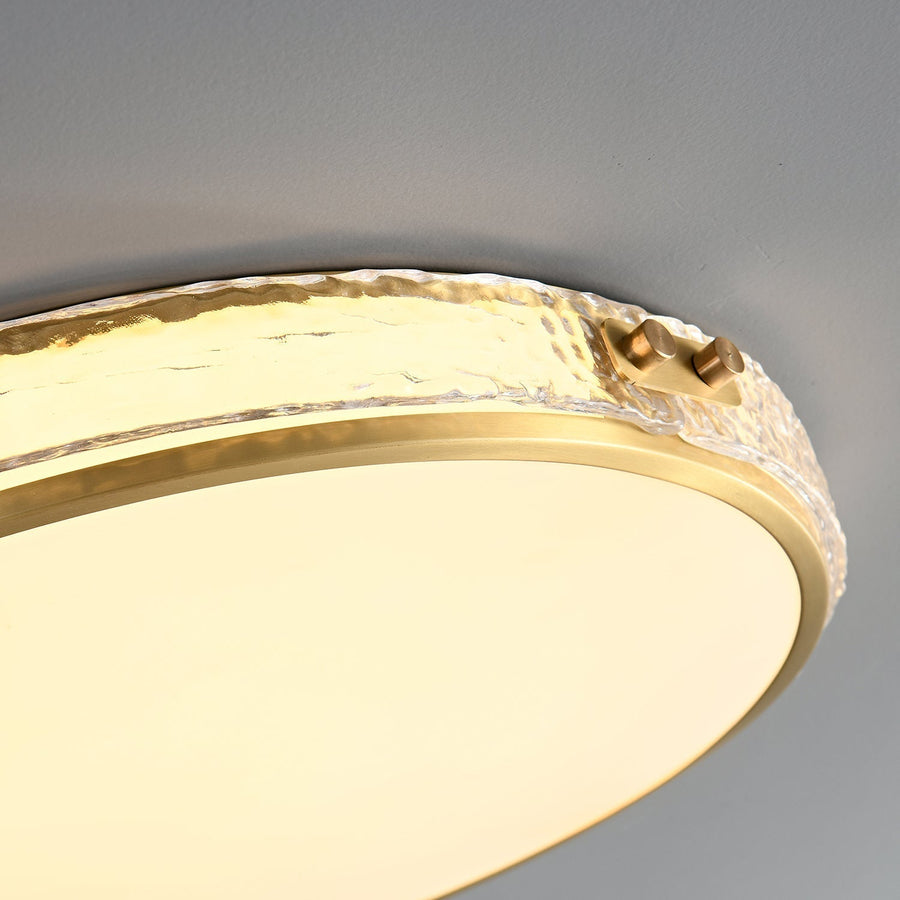 Plafonnier Reinette en verre et laiton – vue 5