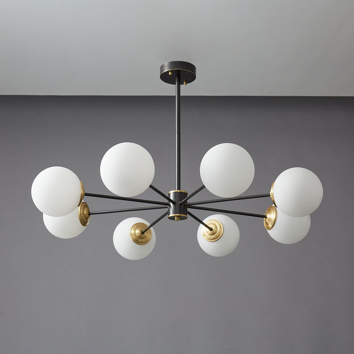 Lustre Sylphe en verre et laiton – vue 35