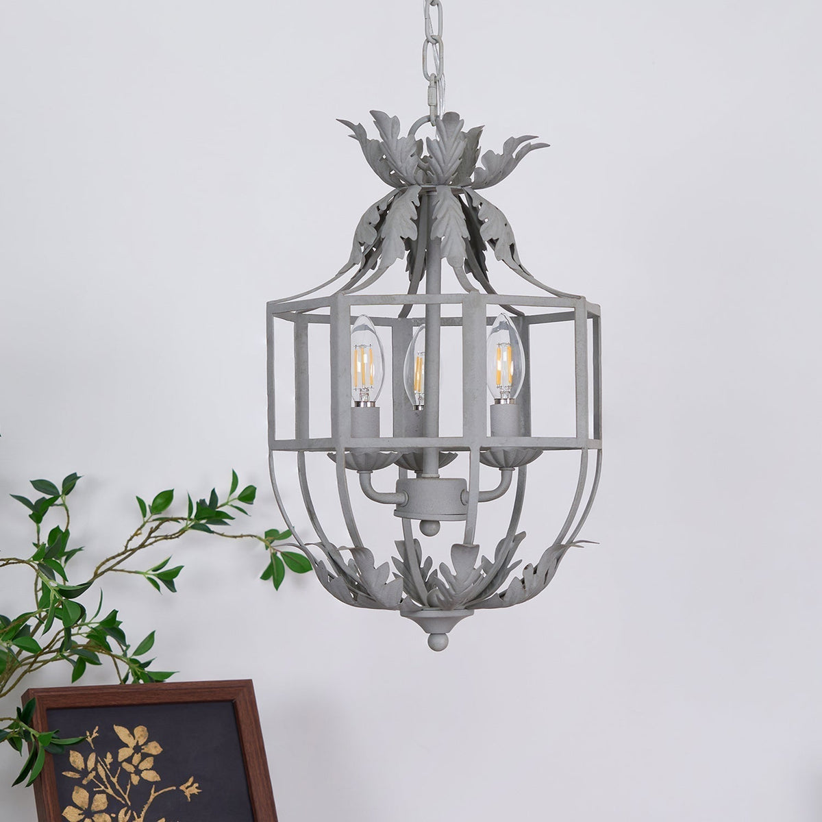 Lustre Obsidienne en métal – vue 2