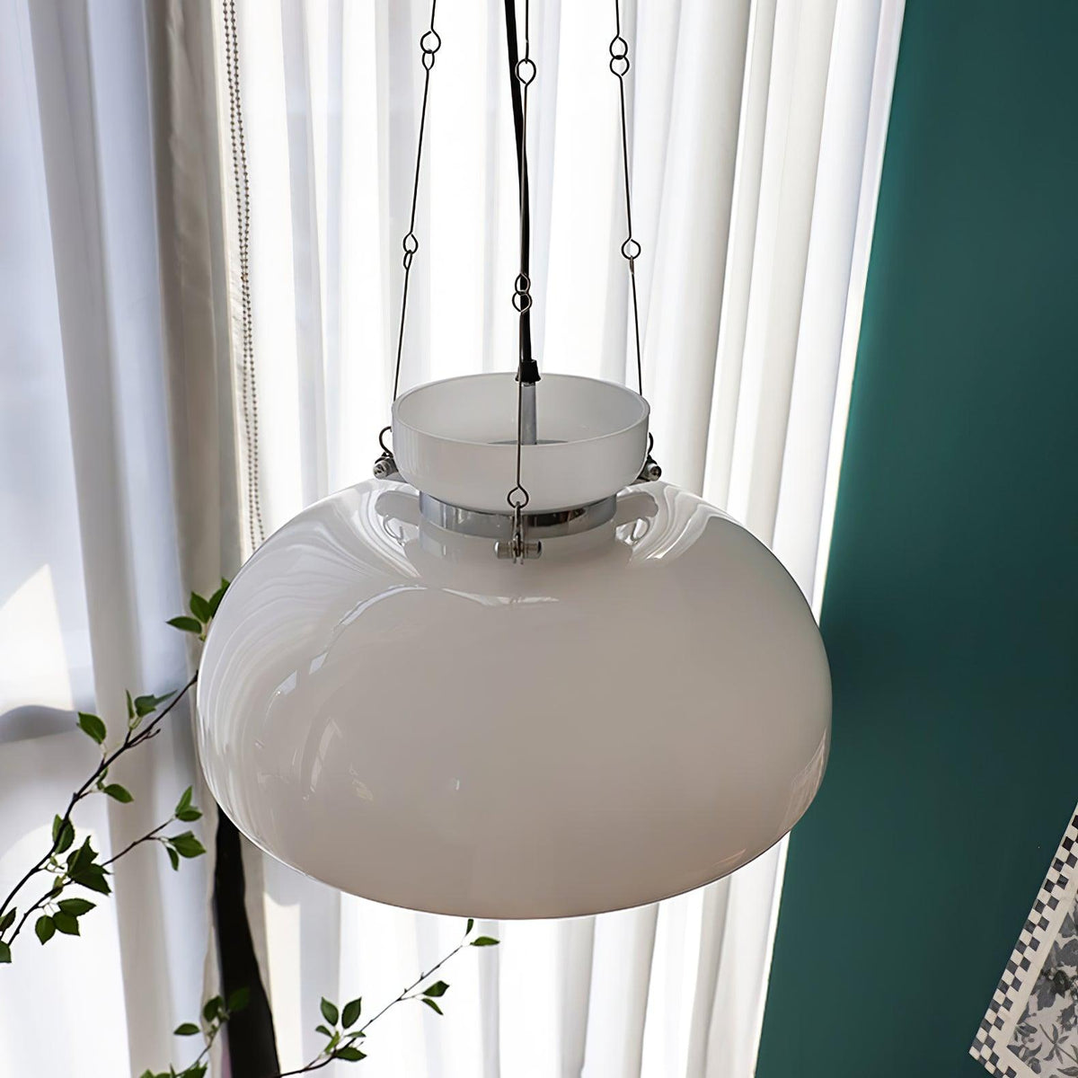 Suspension Albane en verre et fer – vue 12