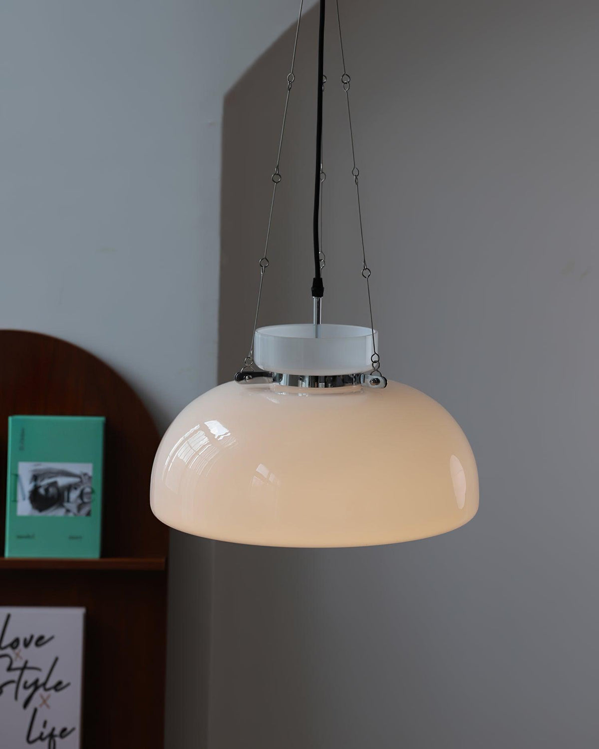 Suspension Albane en verre et fer – vue 31