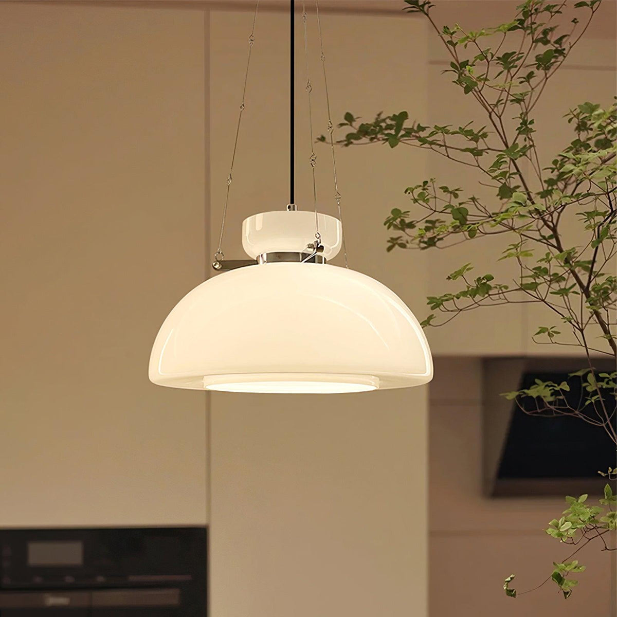 Suspension Albane en verre et fer – vue 4