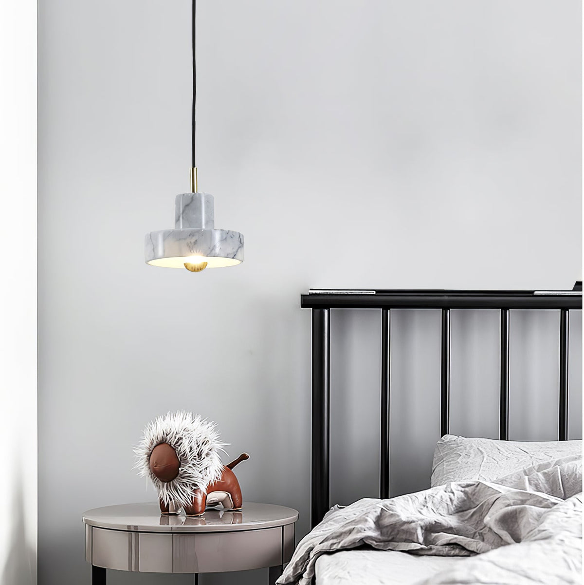 Suspension Ariane en marbre et métal – vue 18