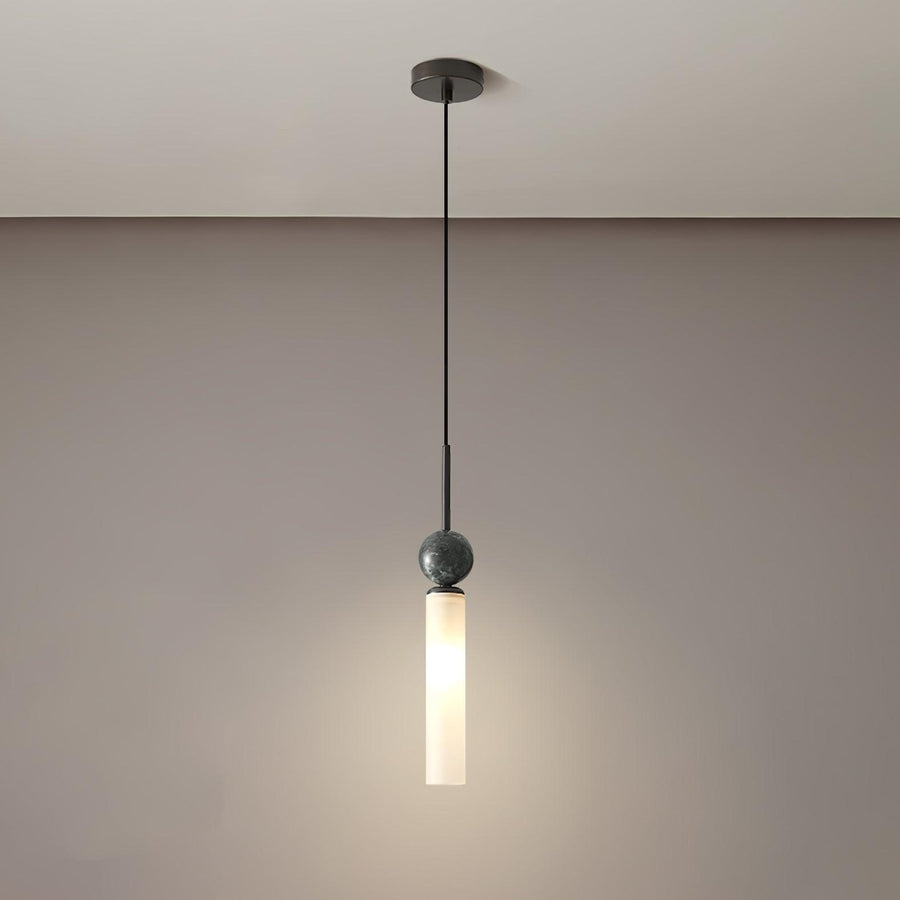 Suspension Houblon en marbre et laiton – vue 2
