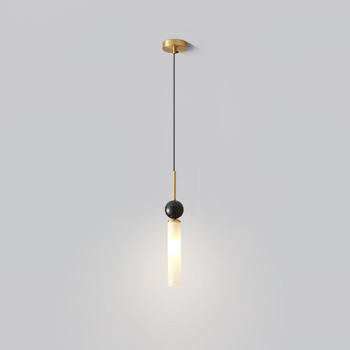 Suspension Houblon en marbre et laiton – vue 18