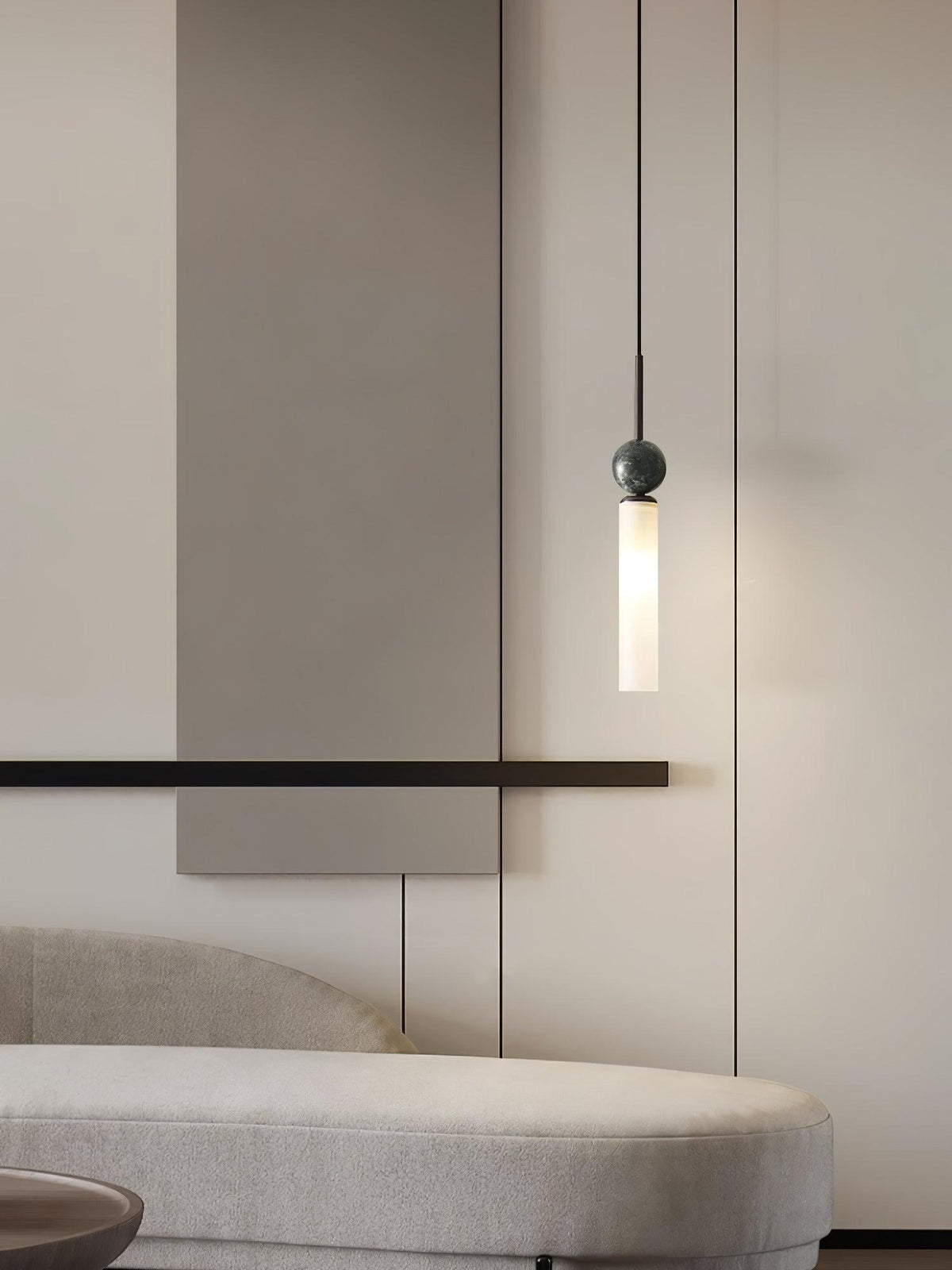 Suspension Houblon en marbre et laiton – vue 20
