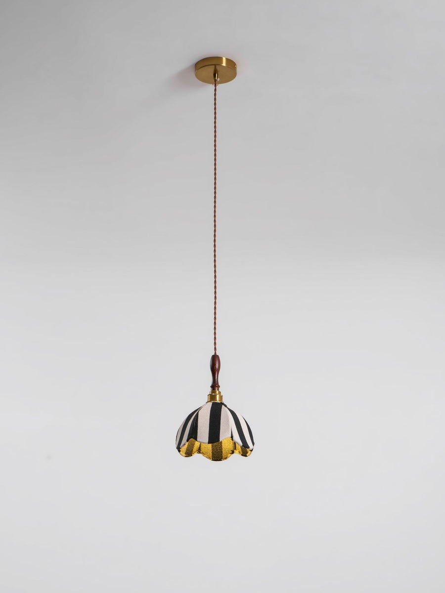 Suspension Ancolie en tissu et métal – vue 5