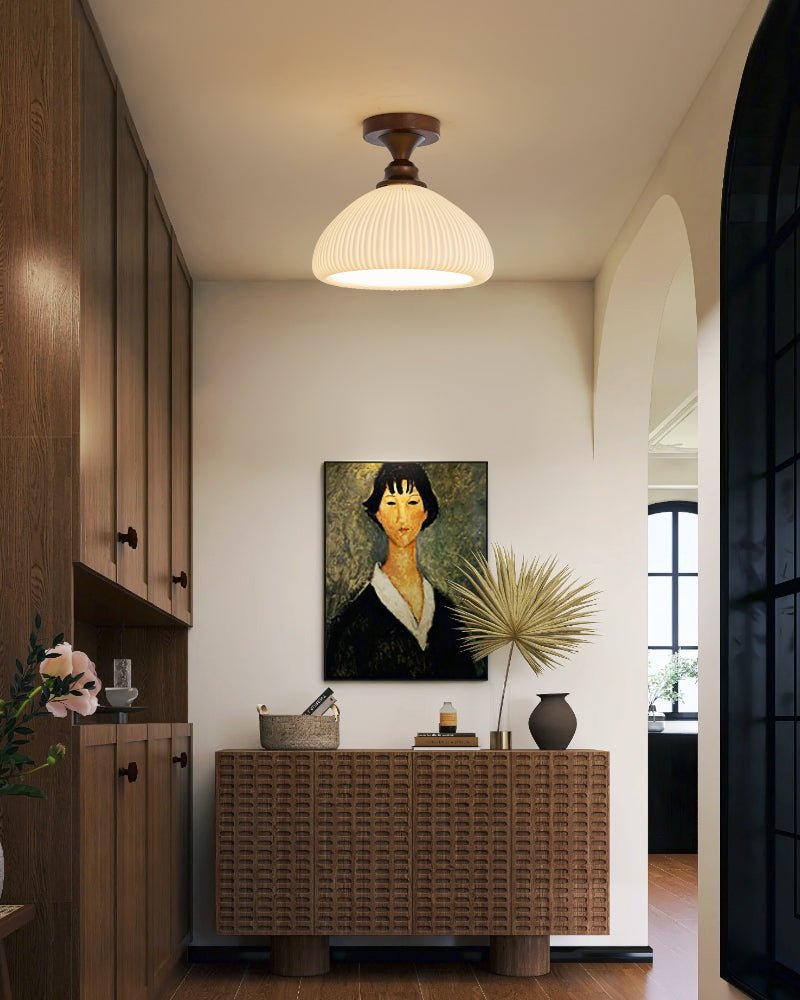 Plafonnier Vésuve en verre et métal – vue 34