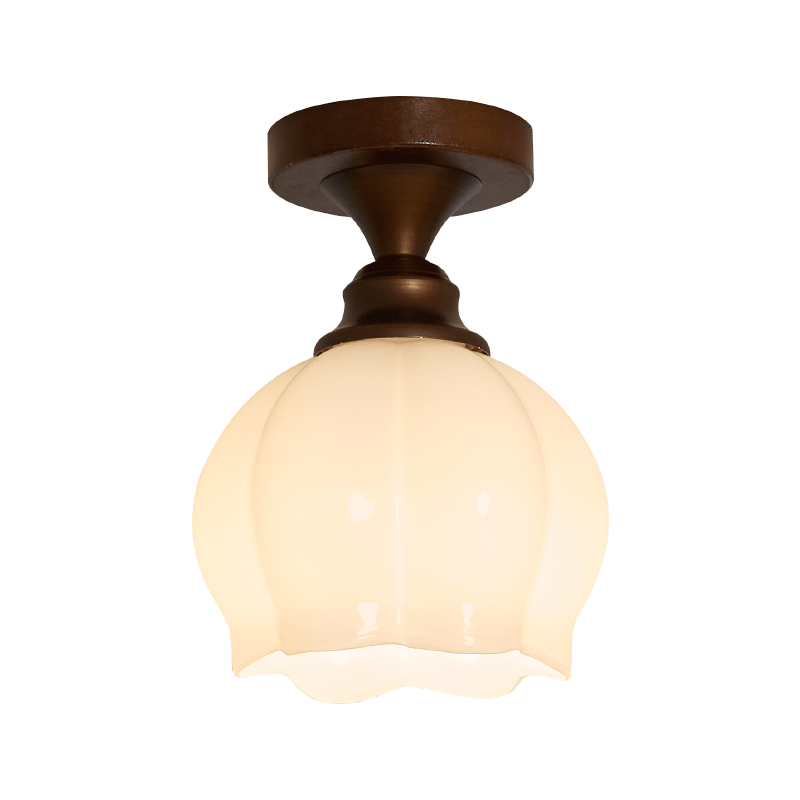 Plafonnier Vésuve en verre et métal – vue 39
