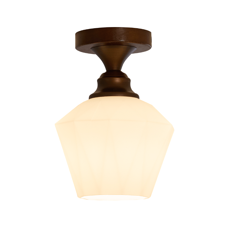 Plafonnier Vésuve en verre et métal – vue 33