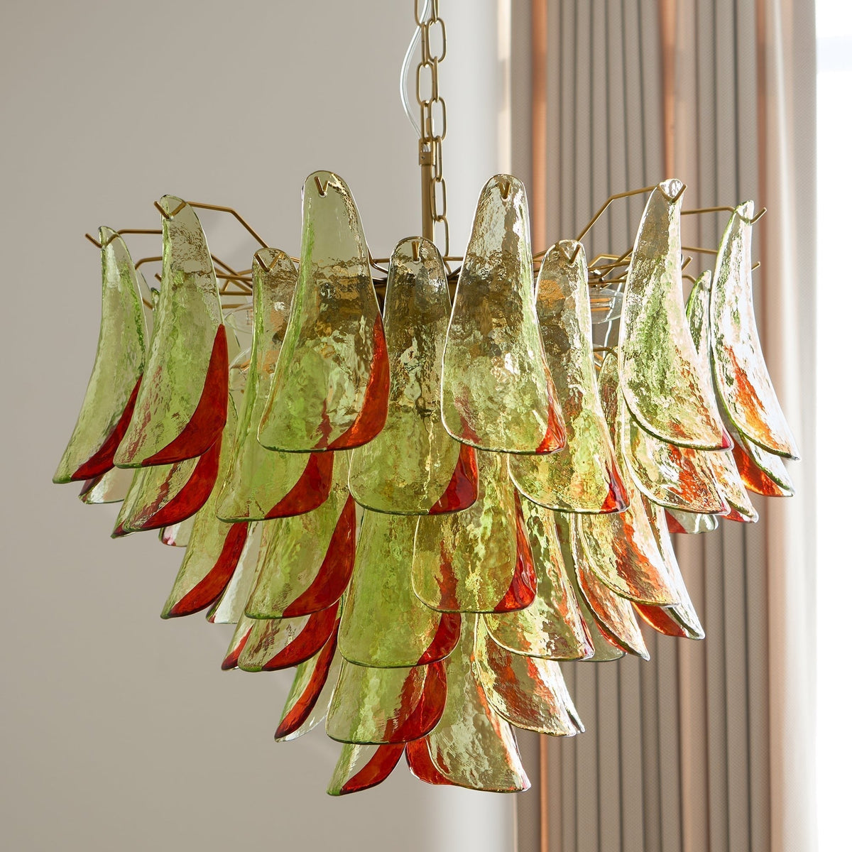 Lustre Falaise en verre et métal – vue 22