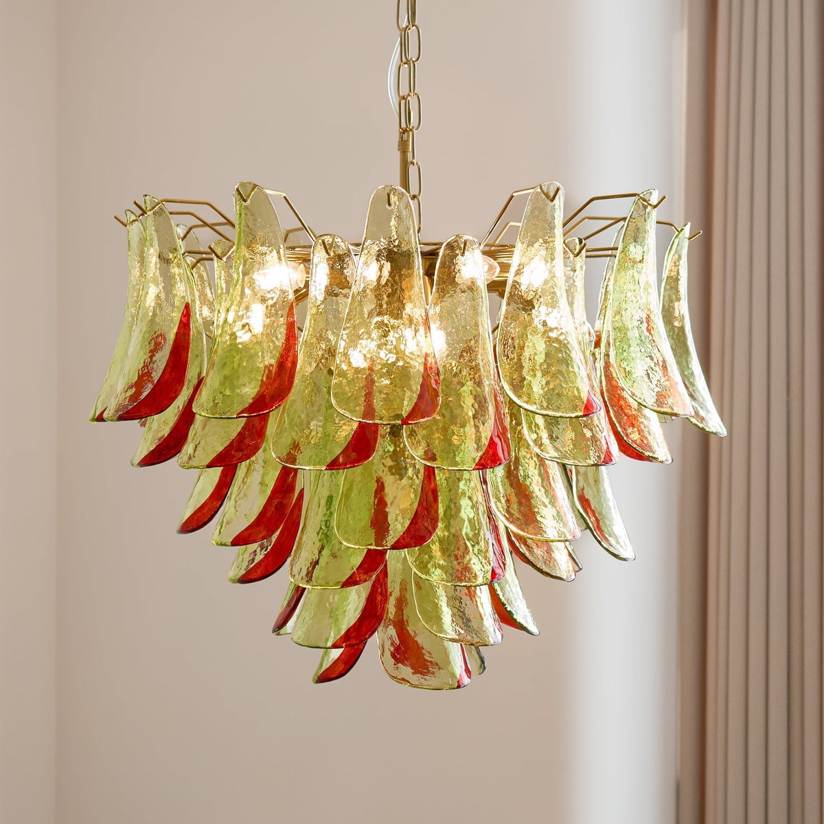 Lustre Falaise en verre et métal – vue 60