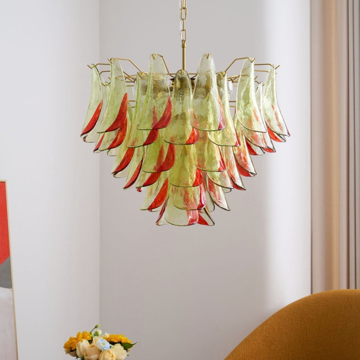 Lustre Falaise en verre et métal – vue 61
