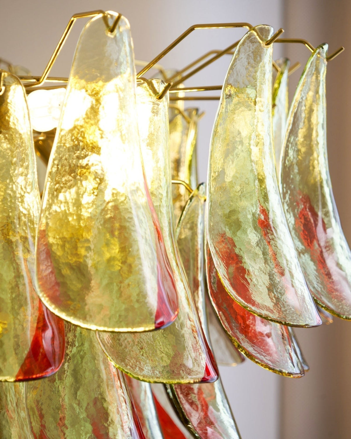 Lustre Falaise en verre et métal – vue 18