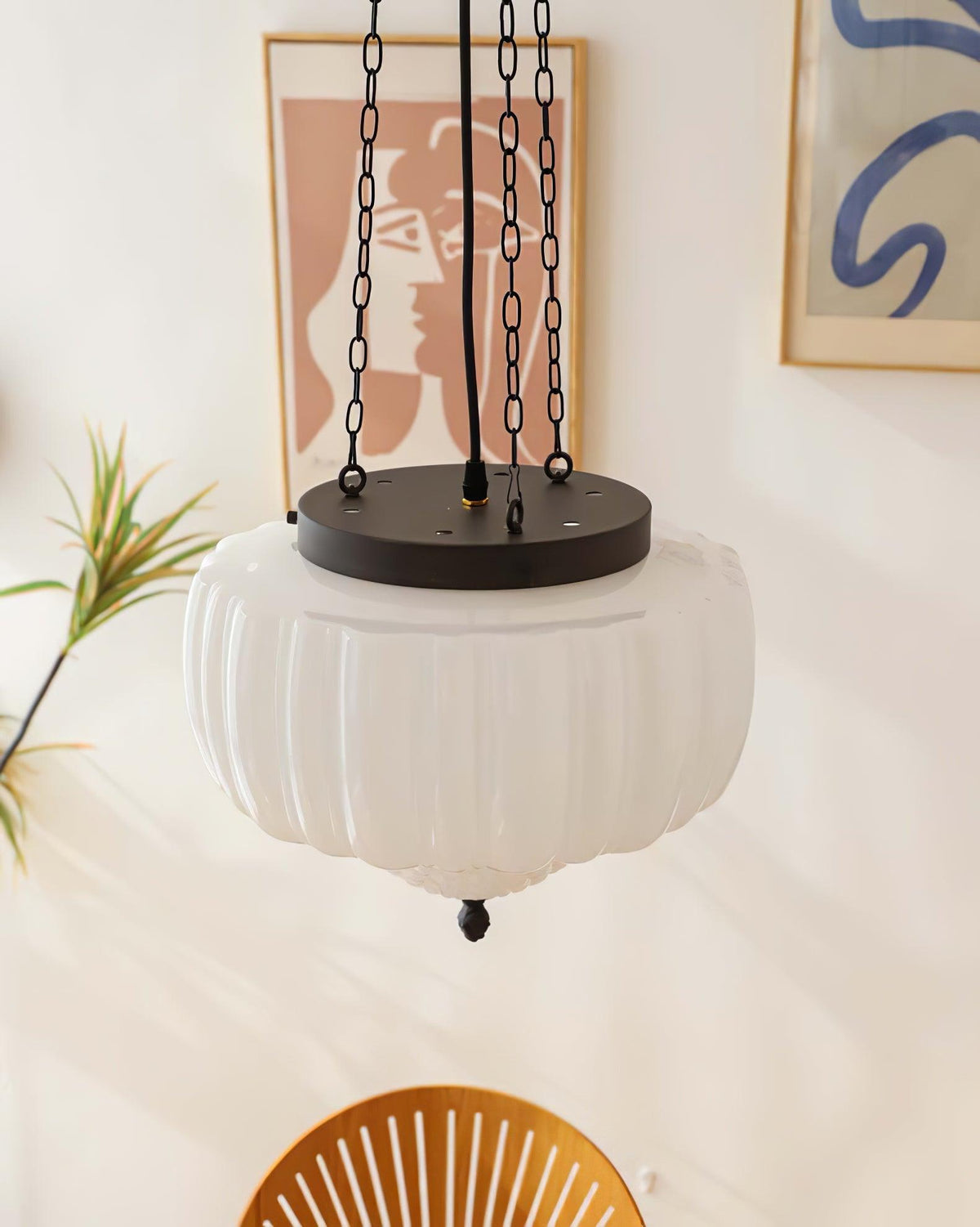 Suspension Troubadour en verre et métal – vue 23