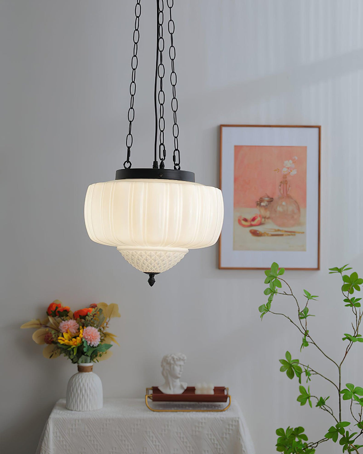 Suspension Troubadour en verre et métal – vue 35