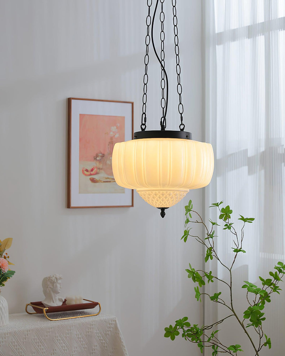 Suspension Troubadour en verre et métal – vue 37
