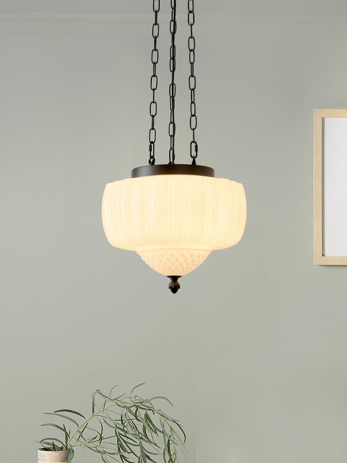Suspension Troubadour en verre et métal – vue 11