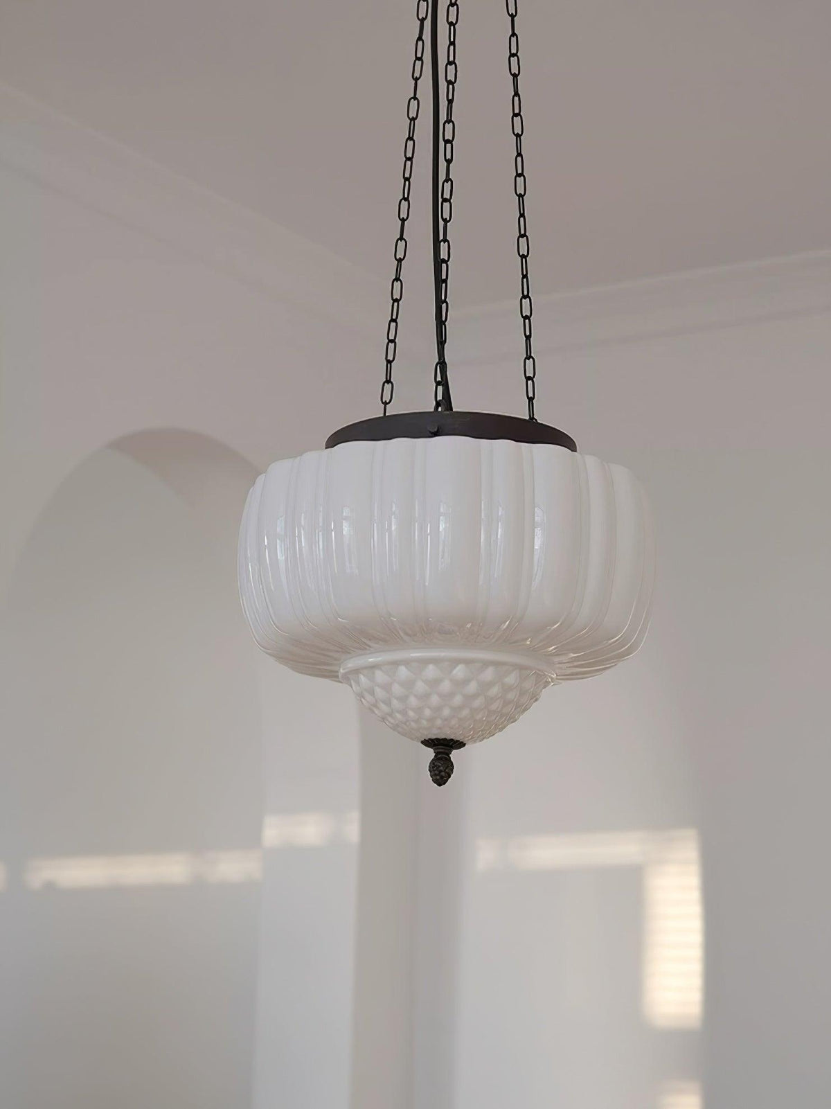 Suspension Troubadour en verre et métal – vue 14