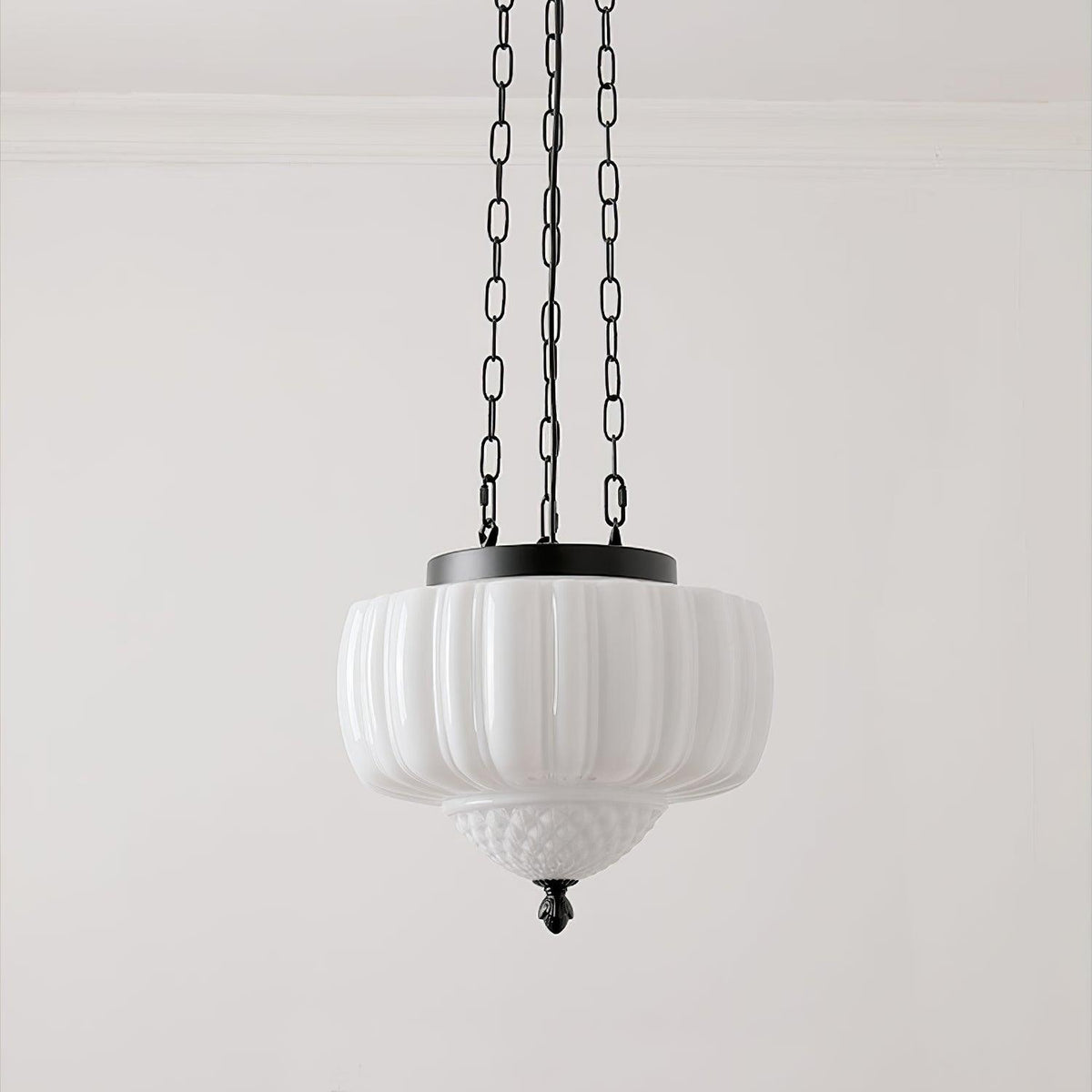 Suspension Troubadour en verre et métal – vue 15