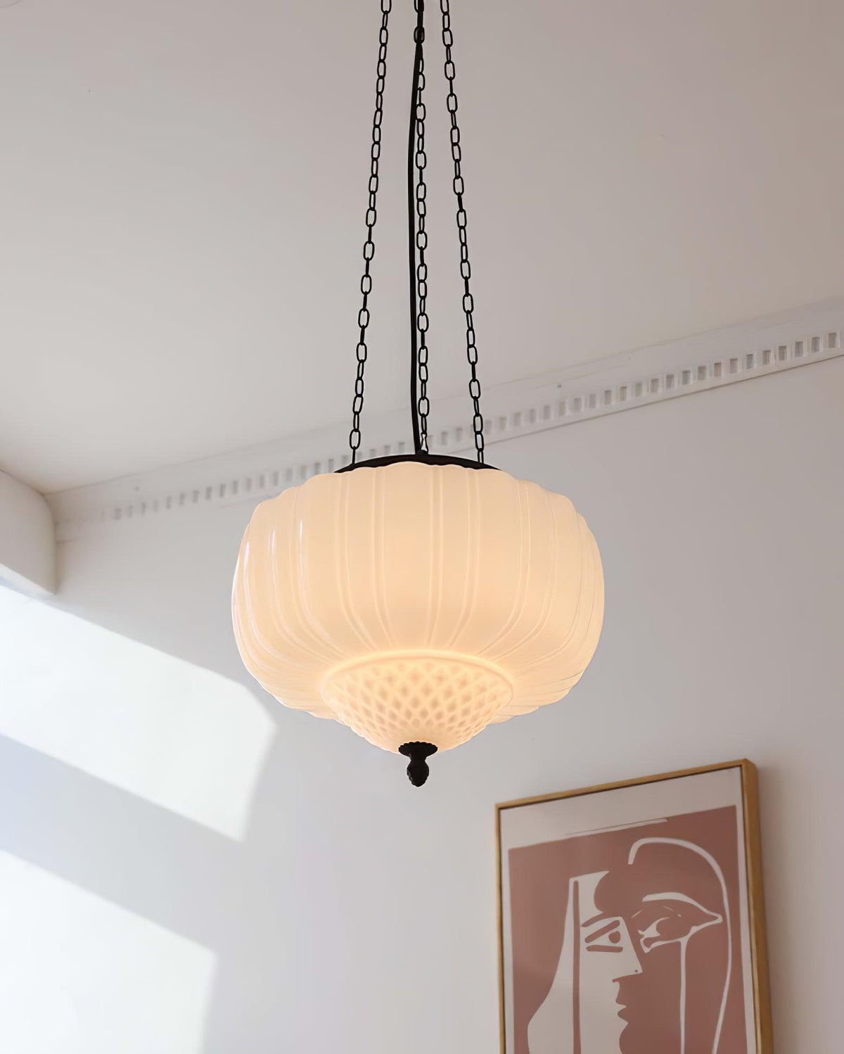 Suspension Troubadour en verre et métal – vue 27