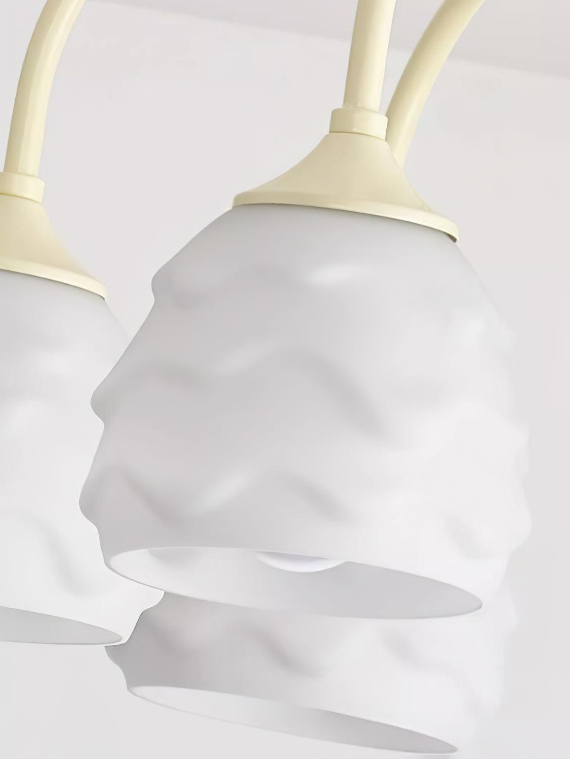 Lustre Lampion en verre et métal – vue 16