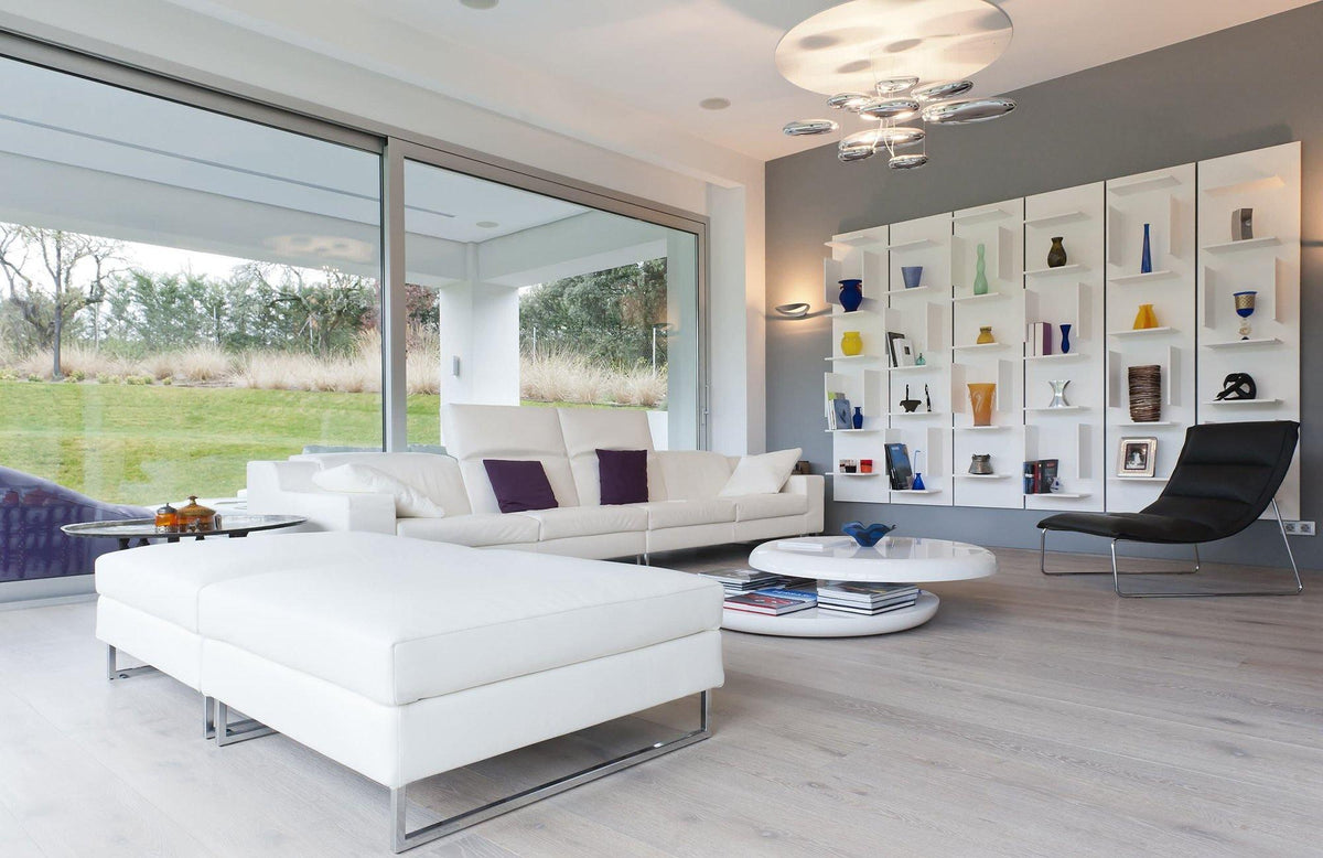 Lustre Andromède en aluminium et verre – vue 120