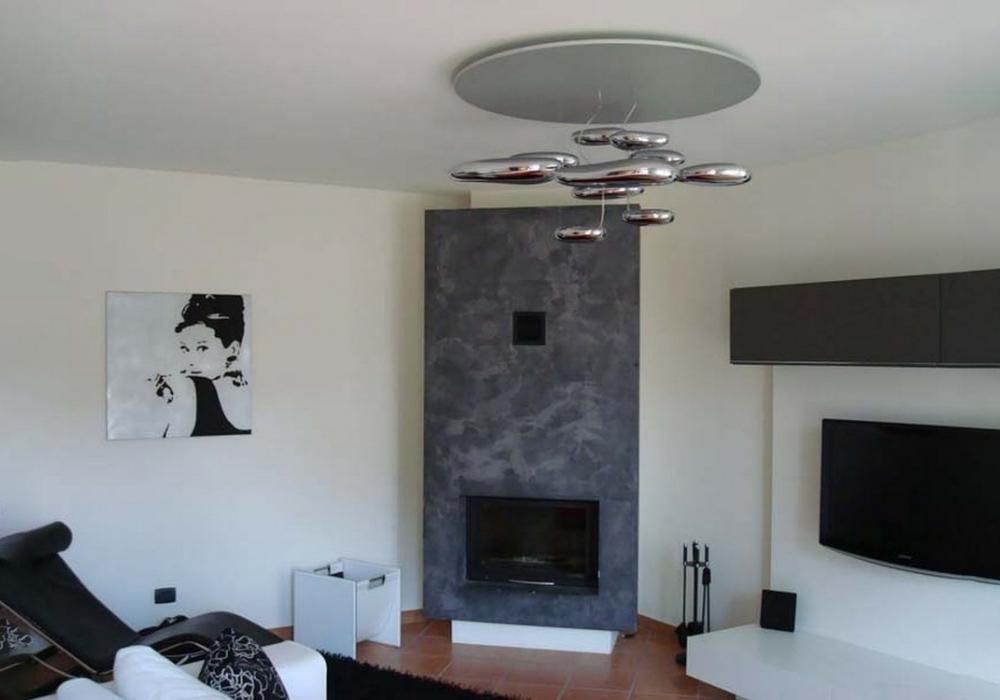 Lustre Andromède en aluminium et verre – vue 7