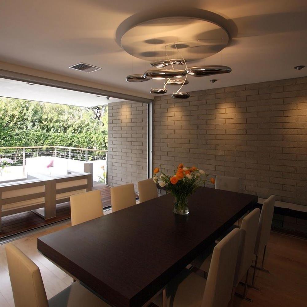 Lustre Andromède en aluminium et verre – vue 16