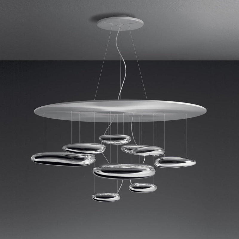 Lustre Andromède en aluminium et verre – vue 103