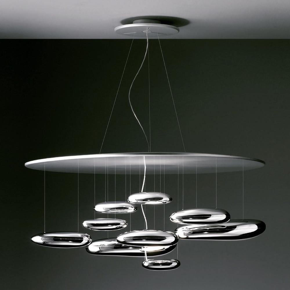 Lustre Andromède en aluminium et verre – vue 46