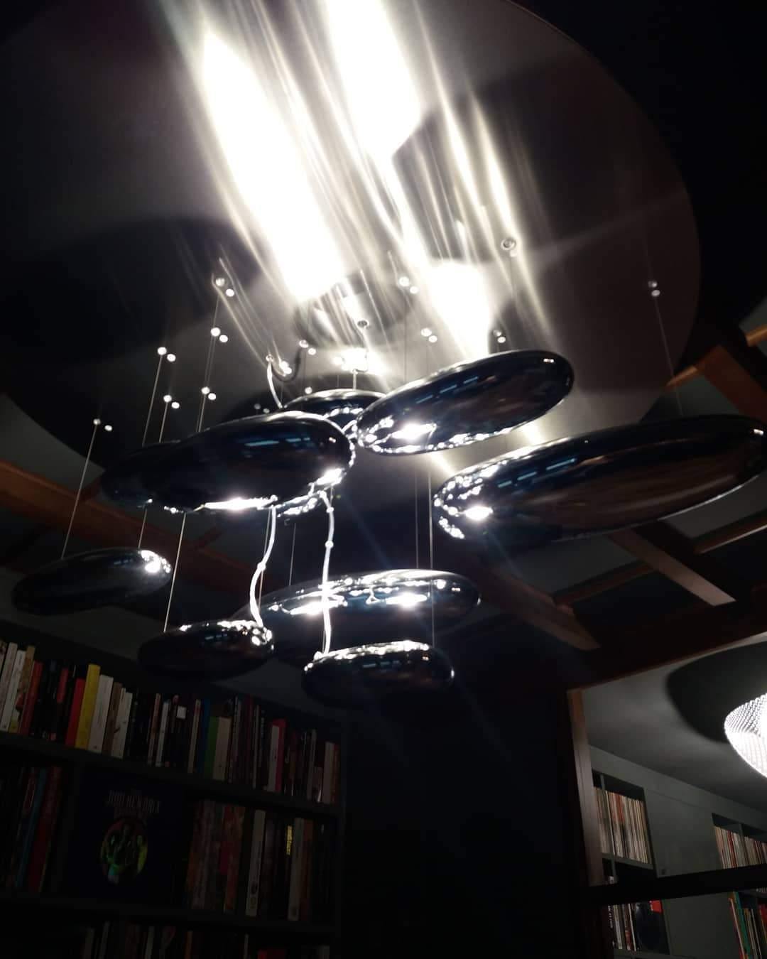 Lustre Andromède en aluminium et verre – vue 76