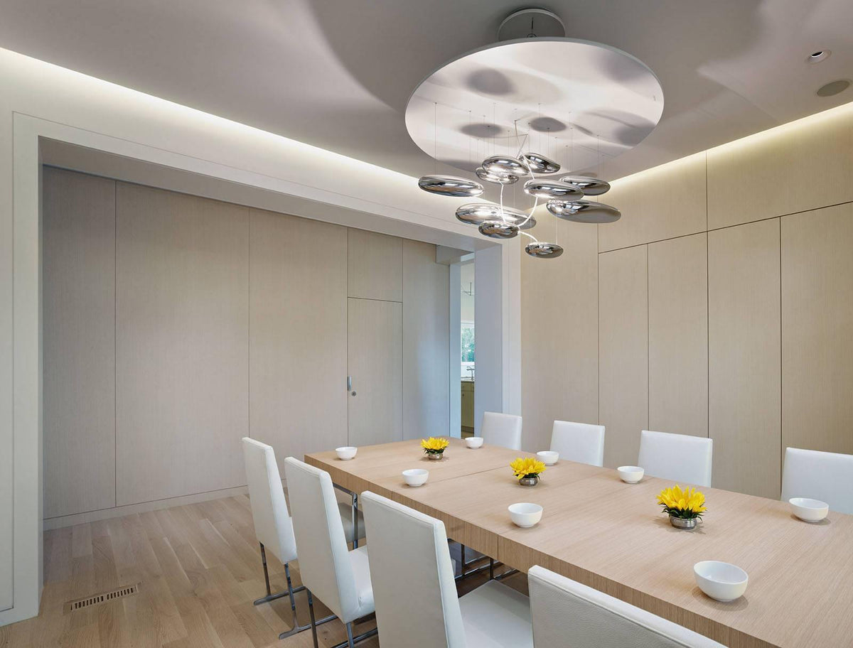Lustre Andromède en aluminium et verre – vue 90