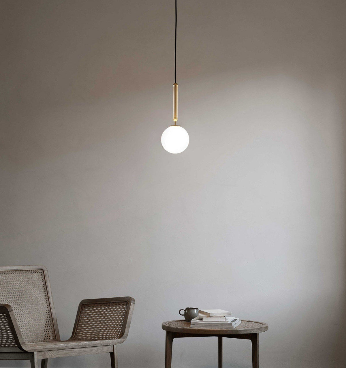 Suspension Parvis en verre et laiton – vue 13