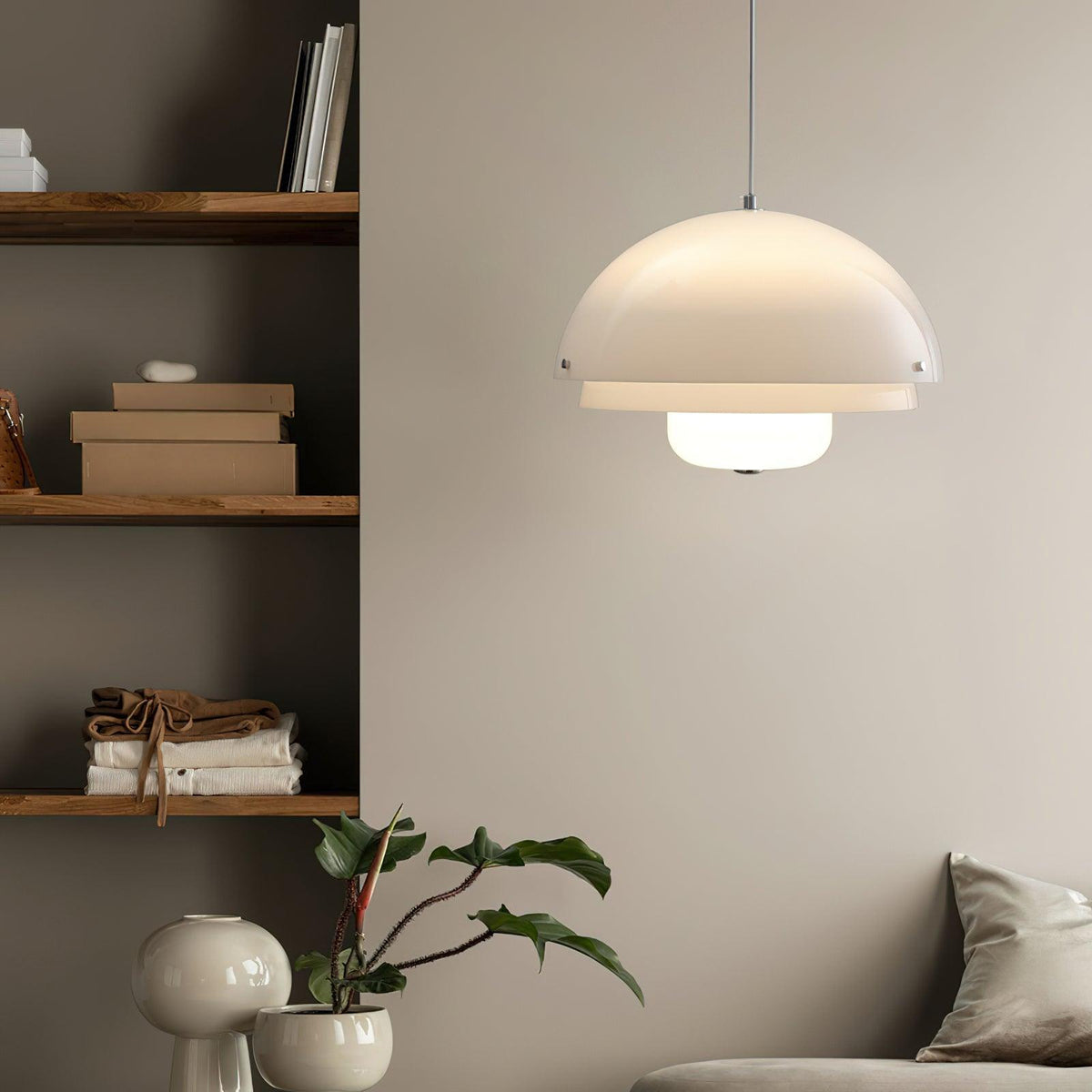 Suspension Ouessant en verre et fer – vue 31