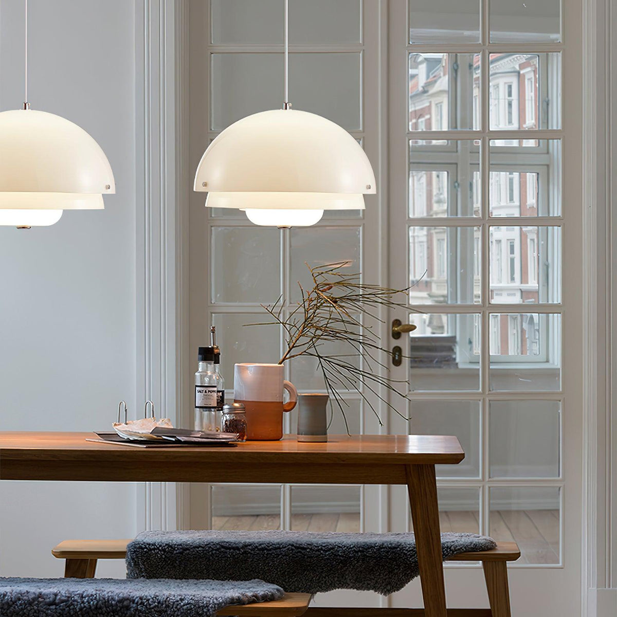 Suspension Ouessant en verre et fer – vue 32