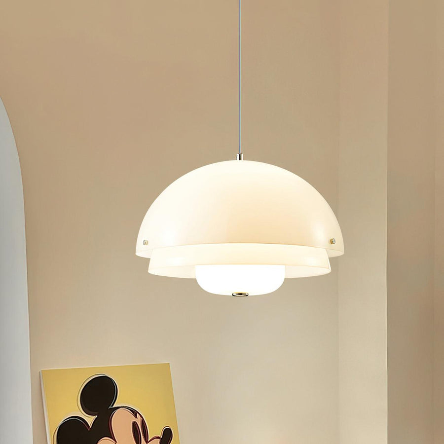 Suspension Ouessant en verre et fer – vue 4