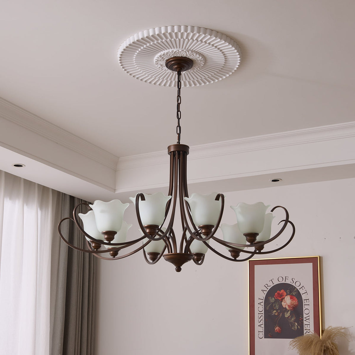 Lustre Dolce en verre et métal – vue 40