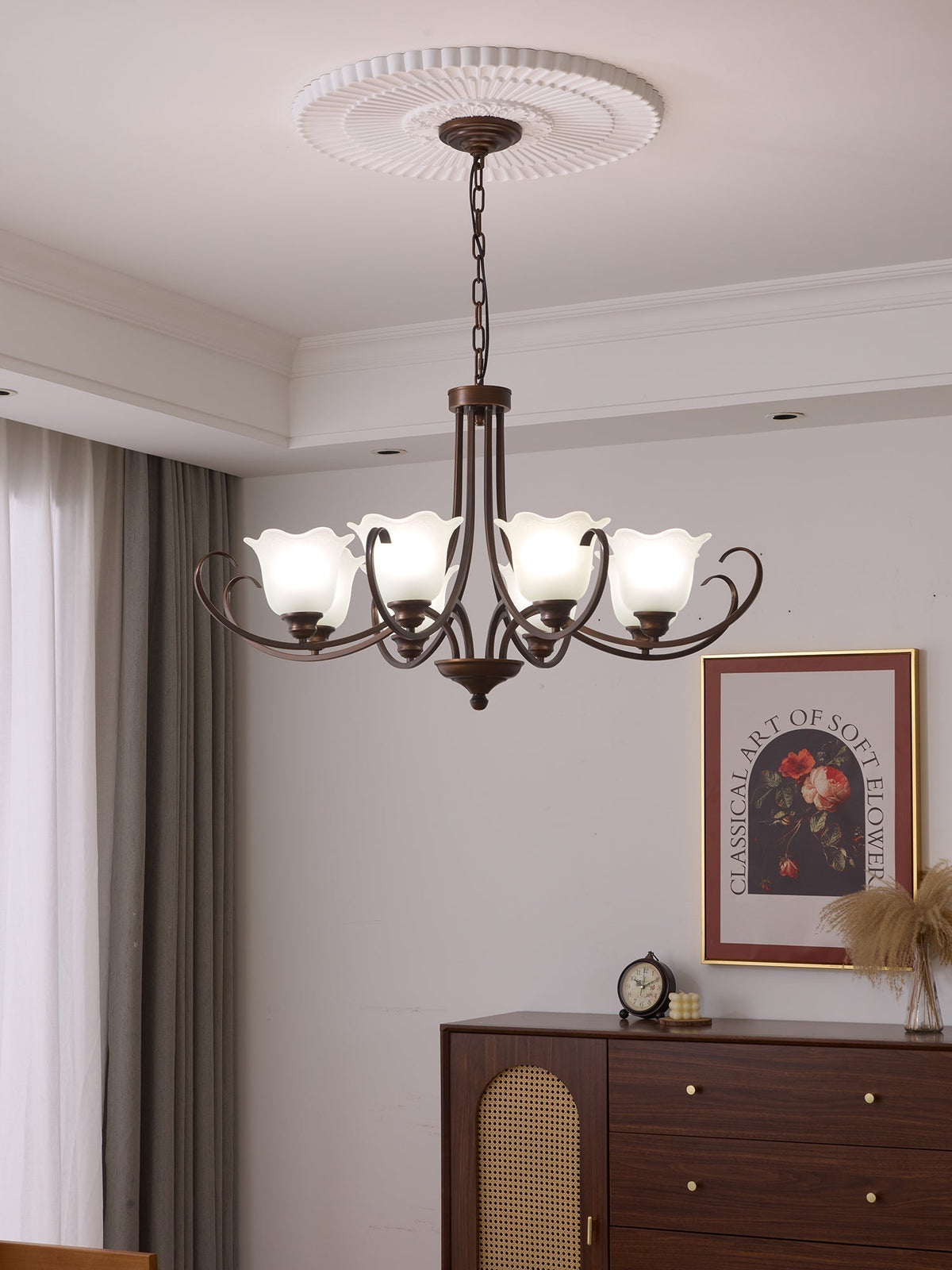 Lustre Dolce en verre et métal – vue 11