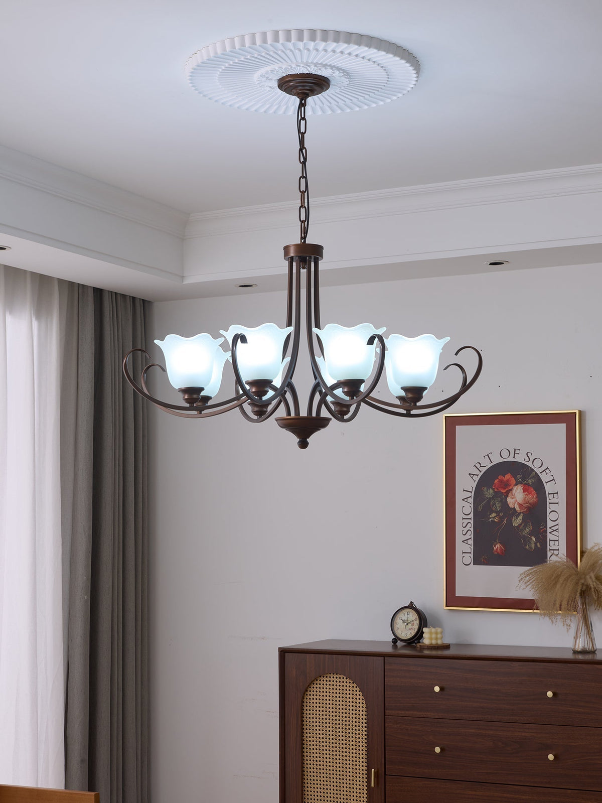 Lustre Dolce en verre et métal – vue 13