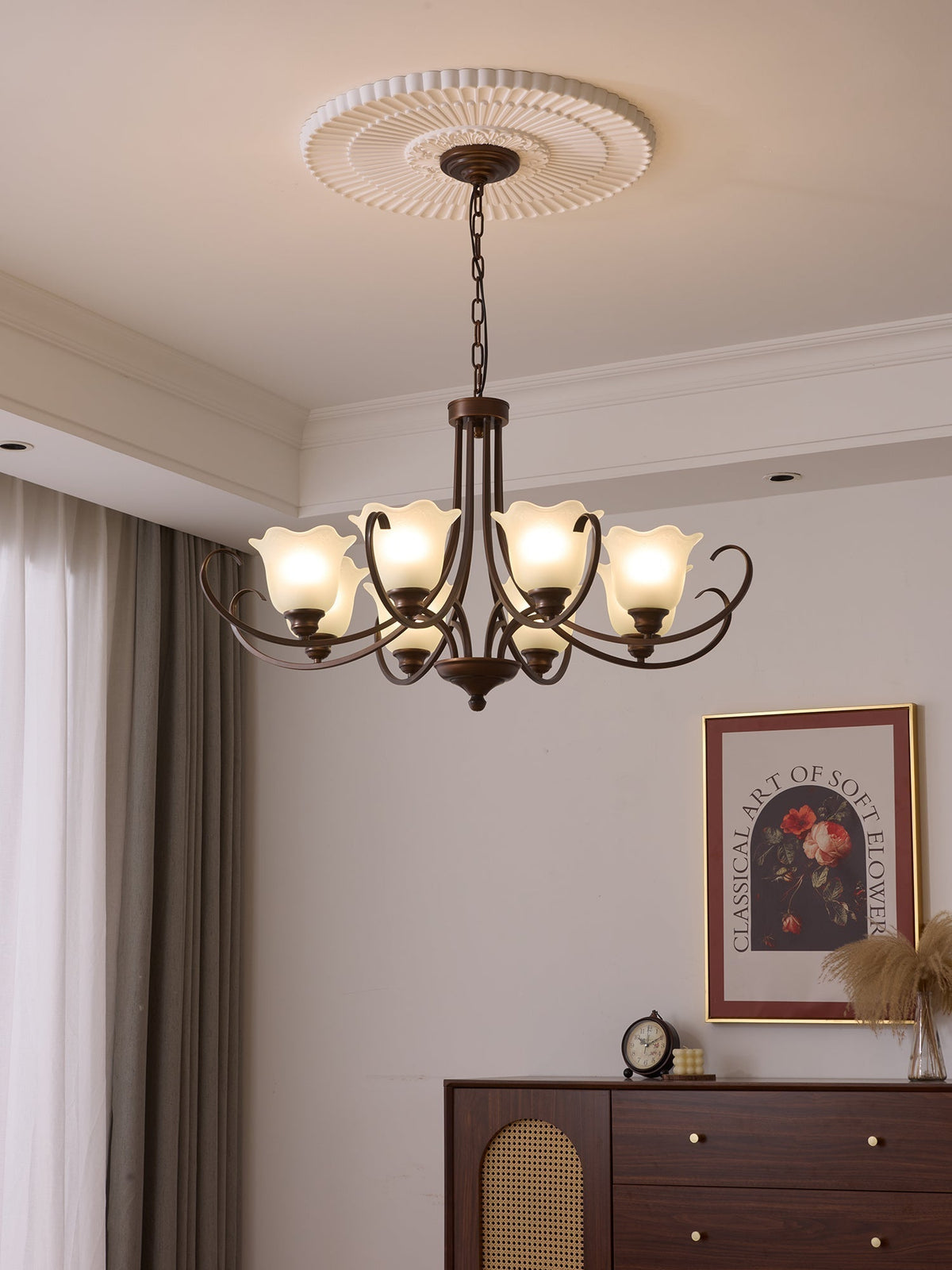 Lustre Dolce en verre et métal – vue 17